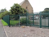 Metal Fencing Installed at a Church in Farnworth